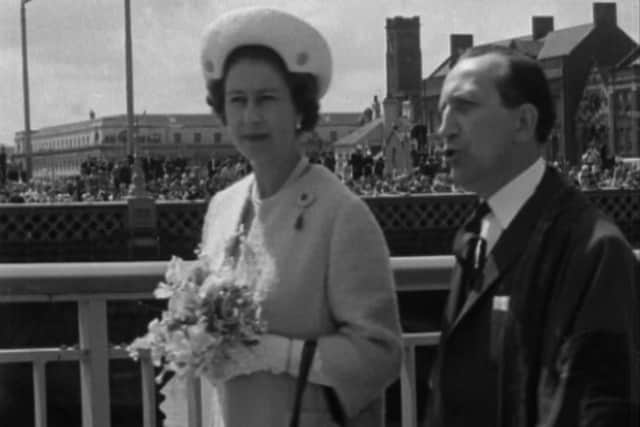 Her Majesty The Queen in Belfast 1966 - (C) BBC - Photographer: BBC