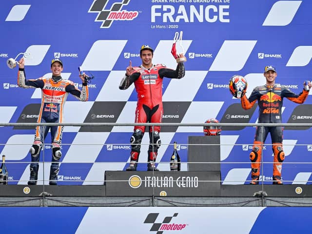 Danilo Petrucci won the French MotoGP from Alex Marquez and Pol Espagaro.