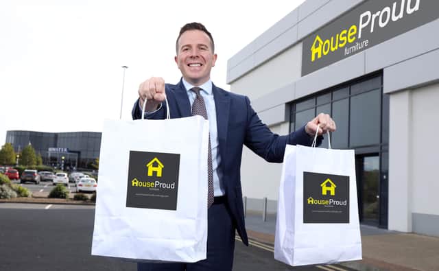 Jonathan Martin, director at Lambert Smith Hampton, at the new HouseProud store opening at the end of October in Connswater Shopping Centre and Retail Park