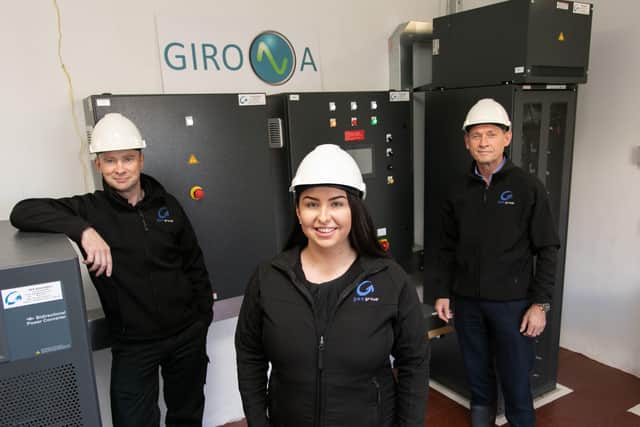 GES/Girona Team are Rodney Paul, Technical Project Manager Commercial, GES Group, Jasmine McIlroy, Project Manager for C&I, GES Group, David Moore, Director Girona Energy Ltd