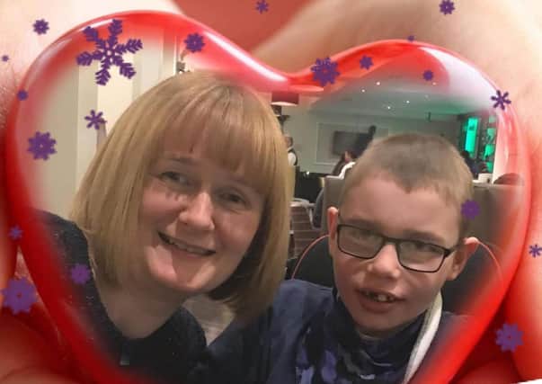 Elaine McBride and her son Sam, who avails of the services at the Children’s Hospice, are once again getting behind the ‘Jingle All The Way’ campaign