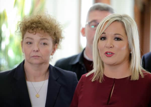 Caral Ni Chuilin, seen here with Michelle O’Neill, does not appear to understand the law which she supported