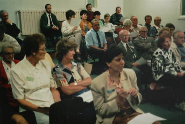 Local residents pictured at the very first meeting of Newtownabbey Branch of the North of Ireland Family History Society in September 1995.