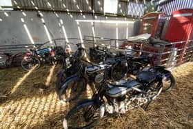 The vintage motorbikes in the Northern Ireland barn owned by Joe Ryan