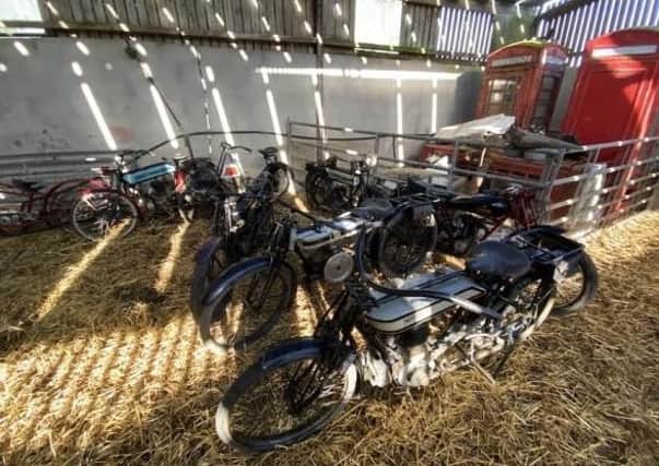 The vintage motorbikes in the Northern Ireland barn owned by Joe Ryan