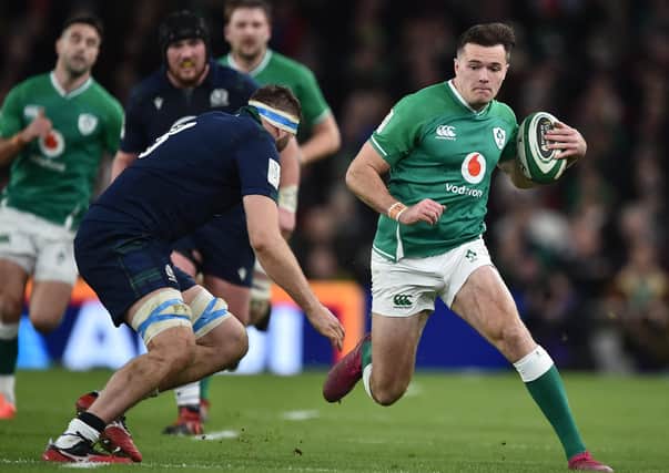 Ireland’s Jacob Stockdale. Photo: Charles McQuillan/Getty Images.