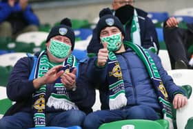 A limited number of Northern Ireland fans were at the match against Austria.

Picture by Jonathan Porter/PressEye