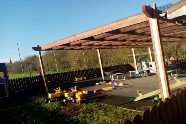 Aughnacloy has undertaken extensive renovations outdoors including a new outdoor covered play area