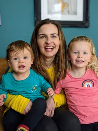 Ruth Maguire, Founder of Boobingit with her children