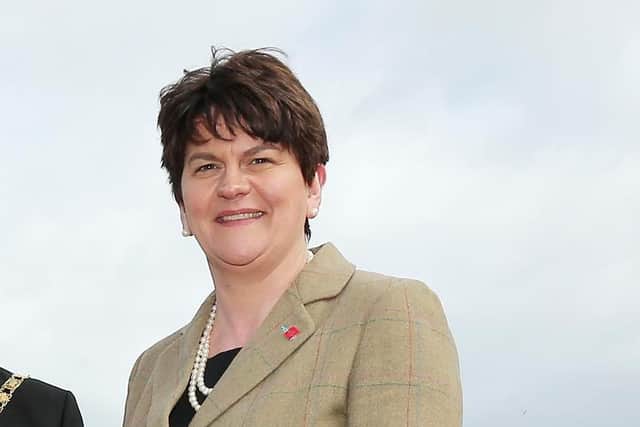 Arlene Foster, seen above in 2015, was DETI minister