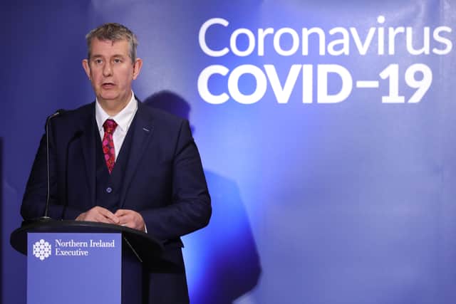 Edwin Poots got into trouble for saying that virus transmission between nationalist and unionist areas was “around six to one”. His figures were exaggerated but statistics from some nationalist areas were worrying