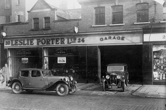 Leslie Porter Ltd Garage, Great Victoria Street. Circa Late 1920s Early 1930s