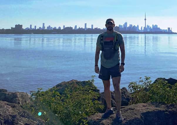 Northern Ireland man Ben Caldwell ran for 100 miles in 27 hours and 30 minutes in Toronto, his new home