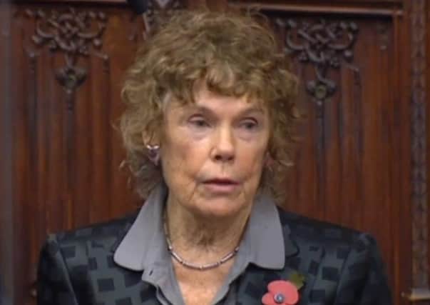 Kate Hoey, now Baroness Hoey of Lylehill and Rathlin, during her maiden speech in the House of Lords on October 29, 2020.