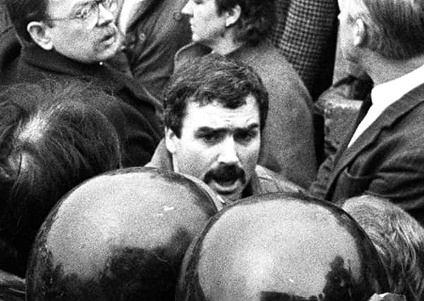 Alfredo "Freddie" Scappaticci pictured at the 1987 funeral of IRA man Larry Marley. (Photo: Pacemaker)