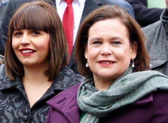 Sinn Fein President, Mary-Lou McDonald (right) and former Senator, Elisha McCallion.