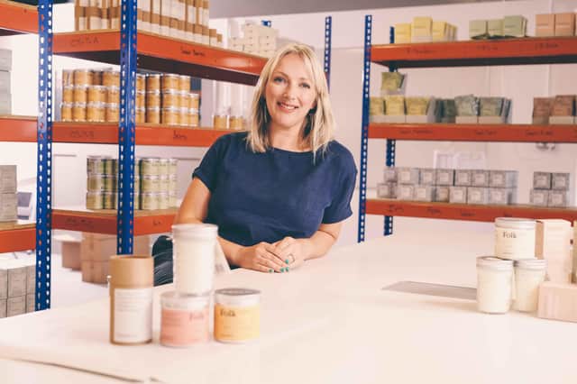 Alix Mulholland, Founder of Field Day, is pictured as the leading fragrance company unveils a striking new brand identity and launches 14 new products following a significant investment