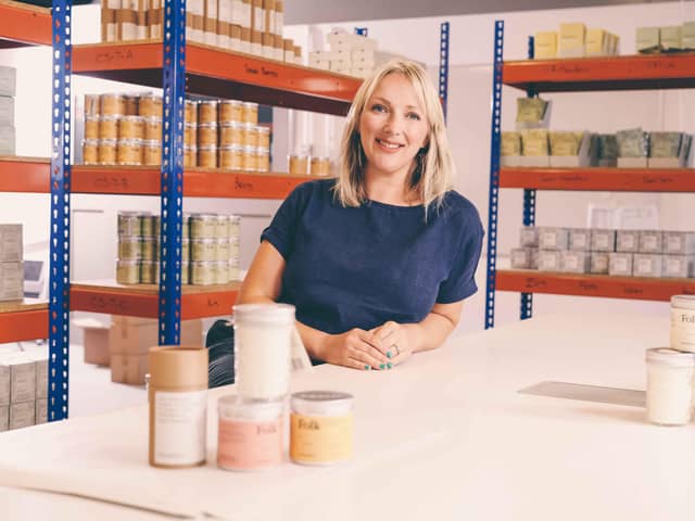 Alix Mulholland, Founder of Field Day, is pictured as the leading fragrance company unveils a striking new brand identity and launches 14 new products following a significant investment