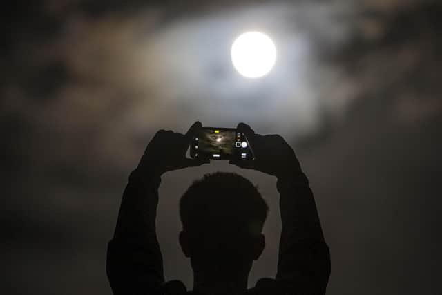 The moon rises over Ballycastle, Co Antrim. Researchers believe a shard of the moon has been found behind Mars. Pic Steven McAuley/McAuley Multimedia