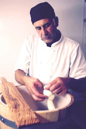 David Thani making Sardinian mozzarella in east Belfast