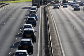 The country-bound lanes of the Westlink was closed from the Divis off slip due to a diesel spillage