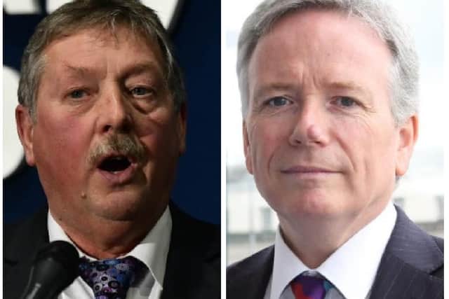 East Antrim MP, Sammy Wilson, (left) and Dr. Tom Black, BMA Chair in Northern Ireland.