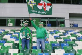 Northern Ireland fans at last months Nations League game against Austria
