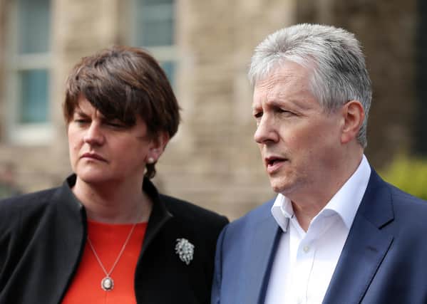 Peter Robinson, then First Minister, and Arlene Foster pictured together in 2015

Pic: Kelvin Boyes/PressEye