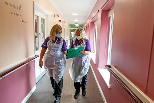A total of 375 people have died in care homes since the beginning of the pandemic.
