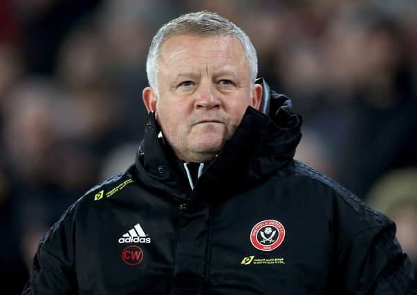 Sheffield United manager Chris Wilder. Pic by PA.