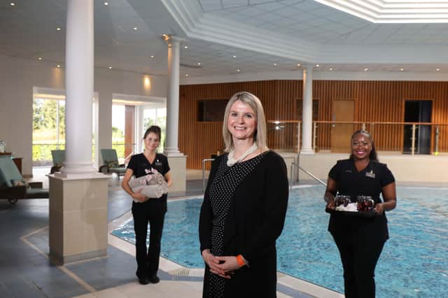 Lisa Steele, General Manager of the Culloden Estate & Spa is joined by Spa Therapists Laura Gilliland and Zamo Mncayi