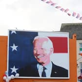 Ballina, Co Mayo, the ancestral home of Joe Biden. He is sculpted from Irish republicanism, writes David McNarry. Pic Brian Lawless PA
