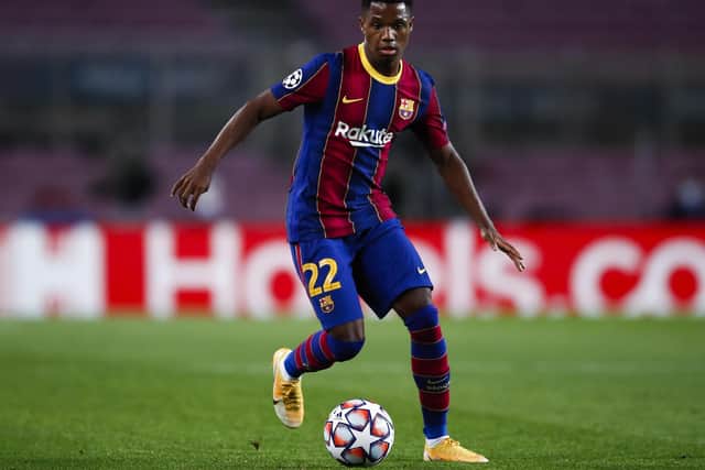 Ansu Fati of FC Barcelona. (Photo by Eric Alonso/Getty Images).
