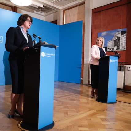 First Minister Arlene Foster and Deputy First Minister Michelle O’Neill