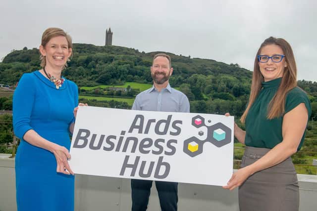 Ards Business Hub Chair David Blevings welcomes new Vice Chair Lydia McClelland and new board member Nikki Gardner as they look forward to helping to stimulate enterprise and develop new businesses in the Ards and North Down area