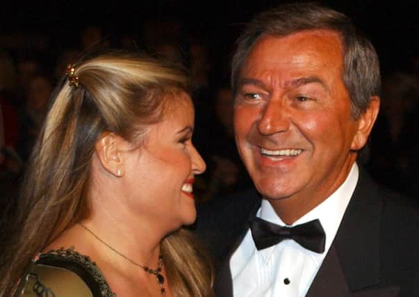 Des O'Connor, and wife, singer Jodie Wilson. Des O'Connor, 88, who sadly passed away on Saturday 14 November. Photo: Myung Jung Kim/PA Wire