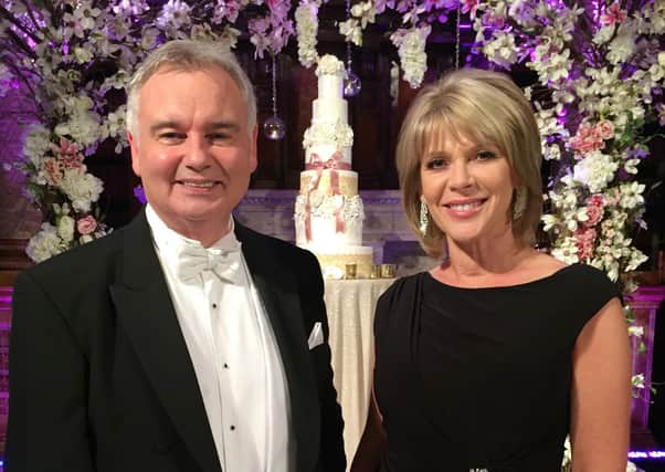 Eamonn Holmes and Ruth Langsford.    Picture credit should read: PA Photo/Channel 5/Spun Gold. WARNING: This picture must only be used to accompany PA Feature TV Langsford Holmes.