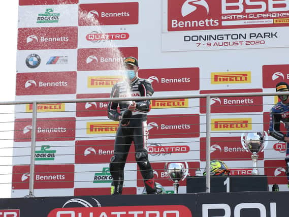 Andrew Irwin won three races in this year's British Superbike Championship on his way to sixth place overall in the final standings.