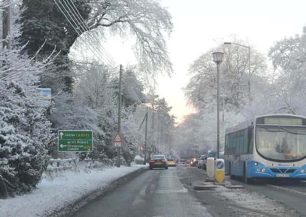 Freezing temperature's are making life difficult for road users -