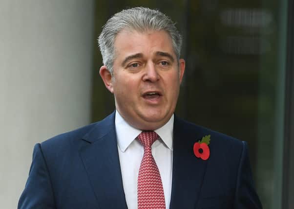 Northern Ireland Secretary Brandon Lewis is standing by his position that Stormont should pay for the victims' pension scheme