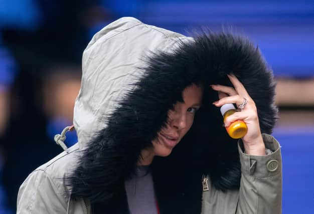 Rebekah Vardy arrives for a training session at the National Ice Centre in Nottingham as she prepares to take part in Dancing On Ice 2021, as the first High Court hearing in Ms Vardy's high-profile libel battle against Coleen Rooney