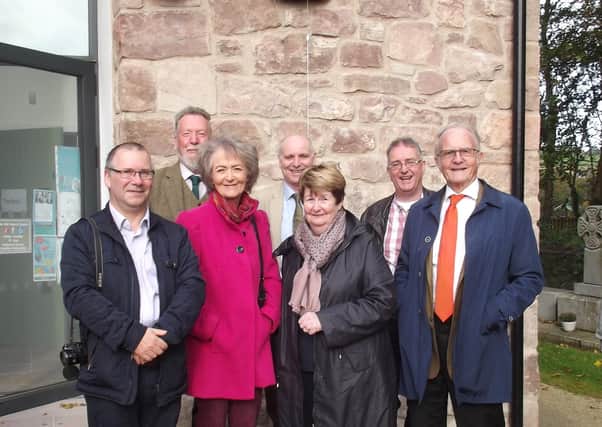 Members of the Ulster History Circle at the unveiling of Moira O'Neill's plaque
