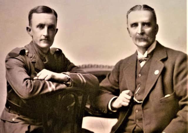 Sir Samuel Davidson and his son James,  the plan was for his son James to take over, but tragically James was to die heroically on the first day of the Battle of the Somme