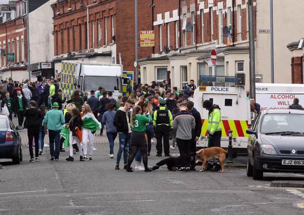 Coordinated action on anti social behaviour is needed from council, police and universities, writes Brid Ruddy. If existing regulations were actually enforced the area would be transformed. Photo taken on St Patrick's Day 2017 by Freddie Parkinson / Press Eye
