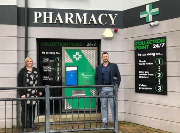 Sarah and pharmacist Robert Allen reflect on the changes in pharmacy