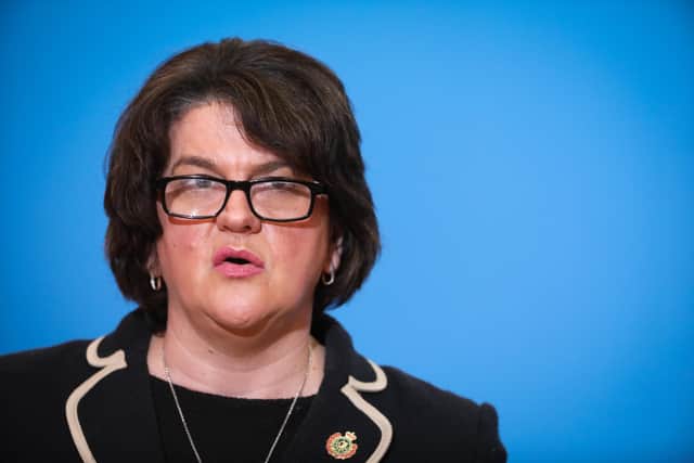 First Minister Arlene Foster.