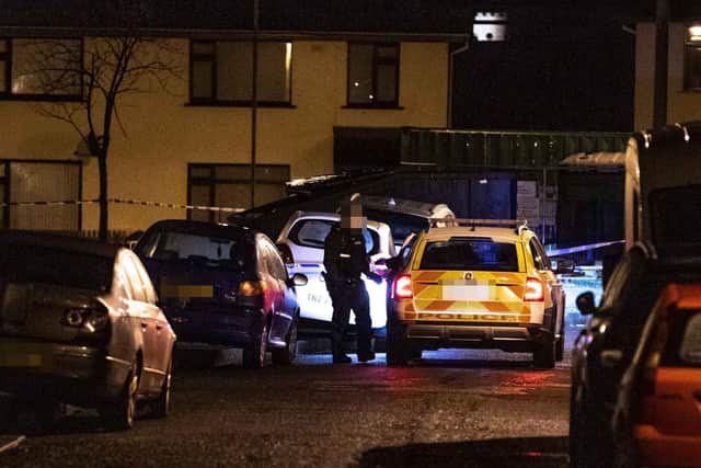 25/11/20 McAuley Multimedia..The scene of a shooting on Churchlands Road in the Heights area of Coleraine.