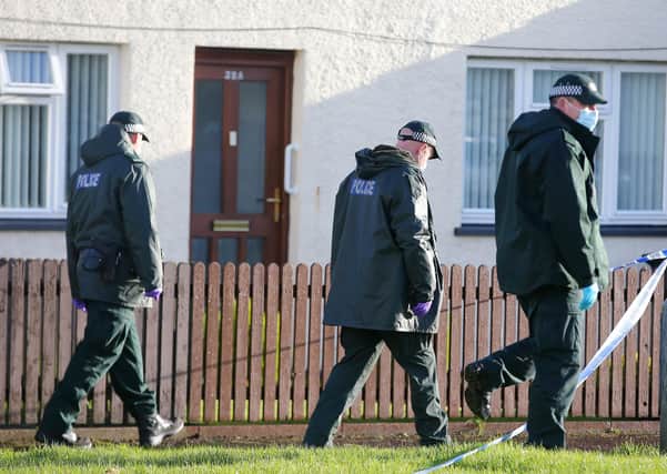 Press Eye - Belfast - Northern Ireland - 25th November 2020

The scene on Churchlands Road in Coleraine where a man was injured in an overnight shooting incident.  A man in his 30s was shot and injured after answering the door around 10.30pm on Tuesday evening. 

Picture by Jonathan Porter/PressEye