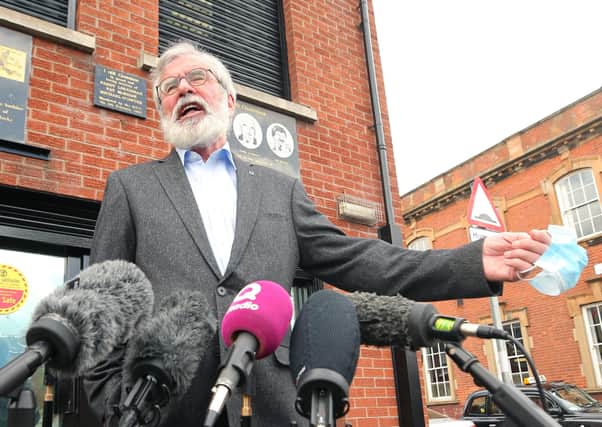 Former Sinn Fein president Gerry Adams