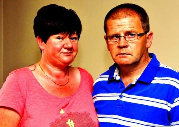 Julie and David Lorimer, pictured in 2013 after a trio of men were jailed for a few years each for the manslaughter of brother Andrew